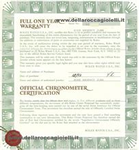 sigillo garanzia rolex resta al venditore